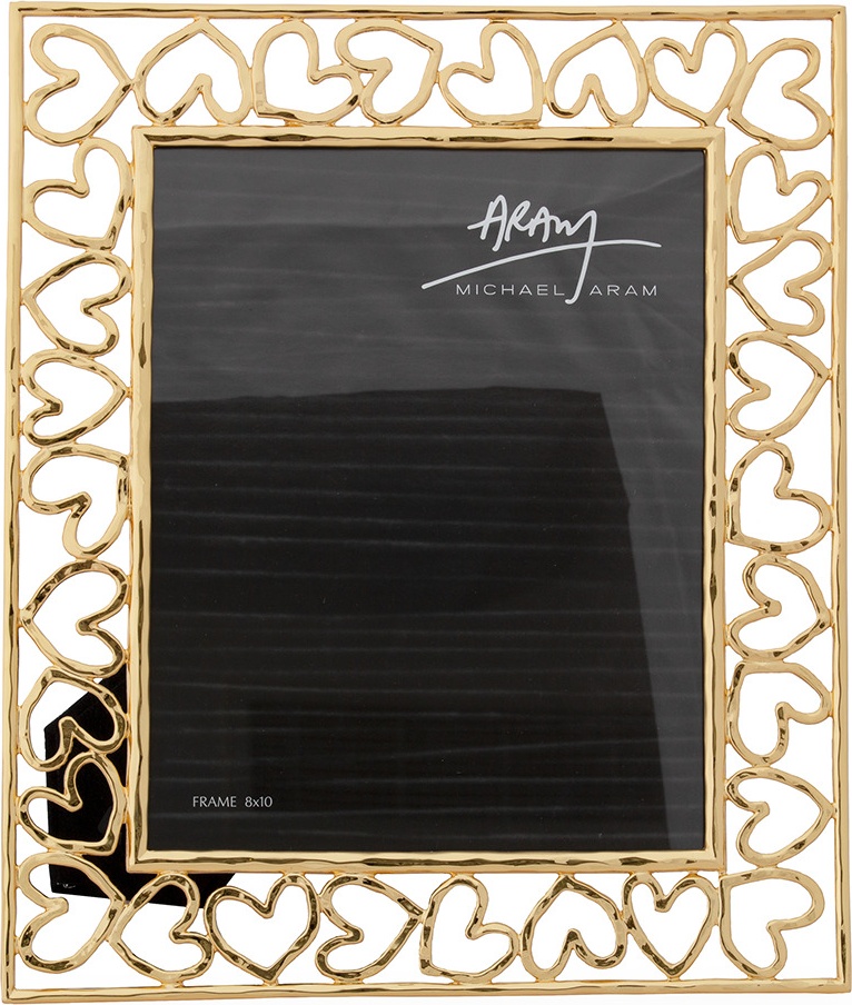 10637166 Michael Aram Рамка для фото Michael Aram Сердце 20Х25,5см (золотистая) Сталь 