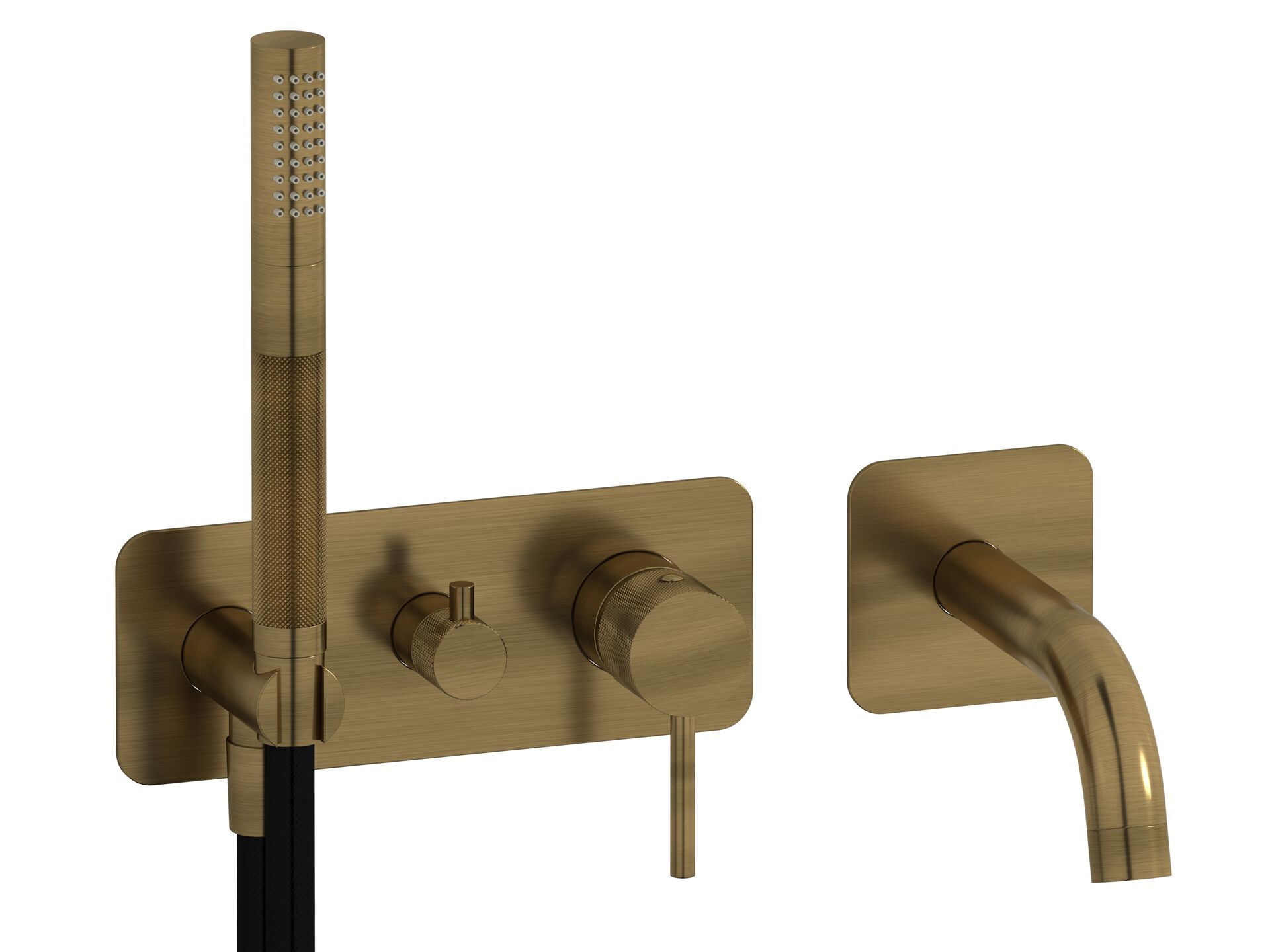 Однорычажный смеситель для душа с 4 отверстиями и ручным душем IB промышленность ARCH-00124558