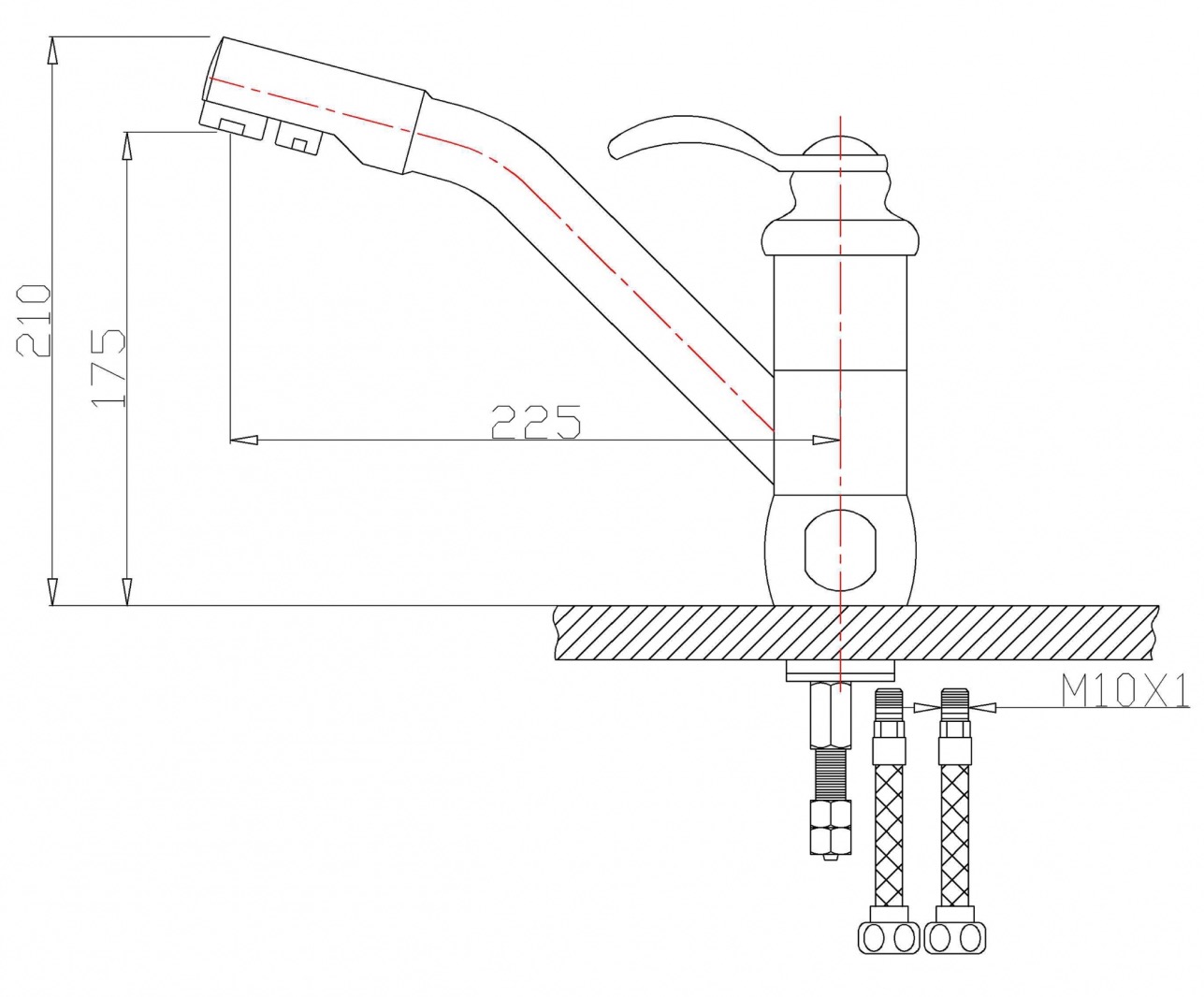 Смеситель ZorG Clean Water ZR 400 KF-47-BR для кухонной мойки, бронза - Вид №1