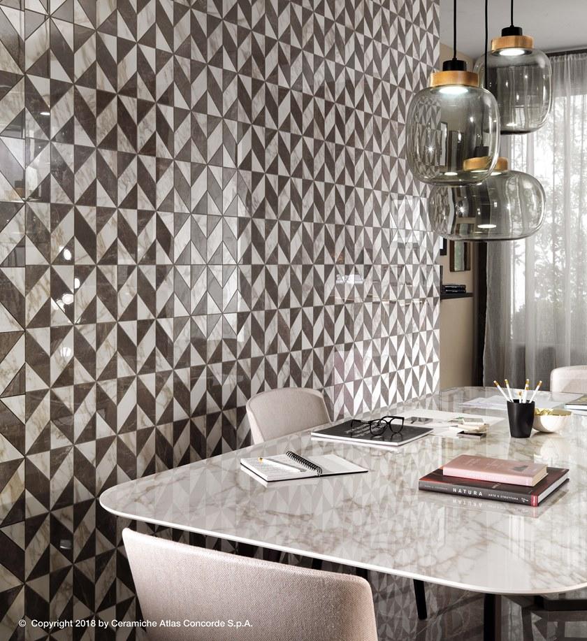 Atlas Concorde Белая плитка для стен с эффектом мрамора Marvel edge sun-id-1389286 - Вид №41