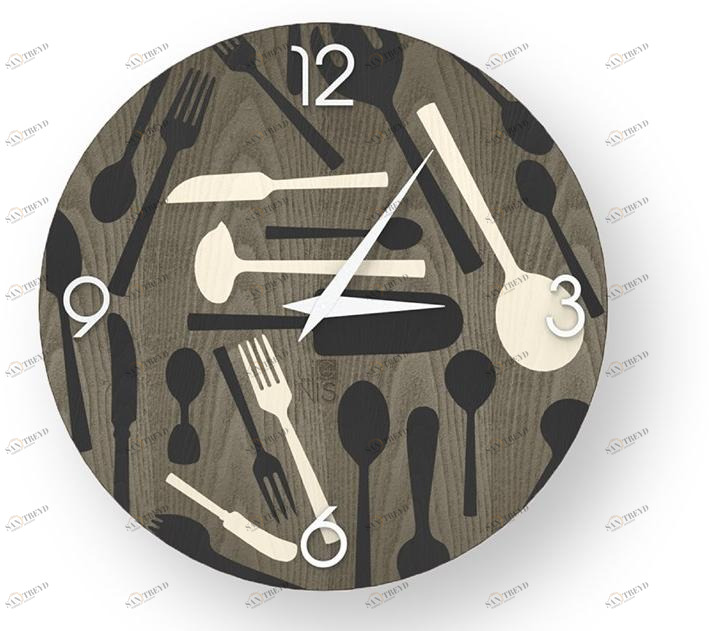 LIGNIS® Настенные часы из инкрустированного дерева Dolcevita objects 10.070 / 10.148