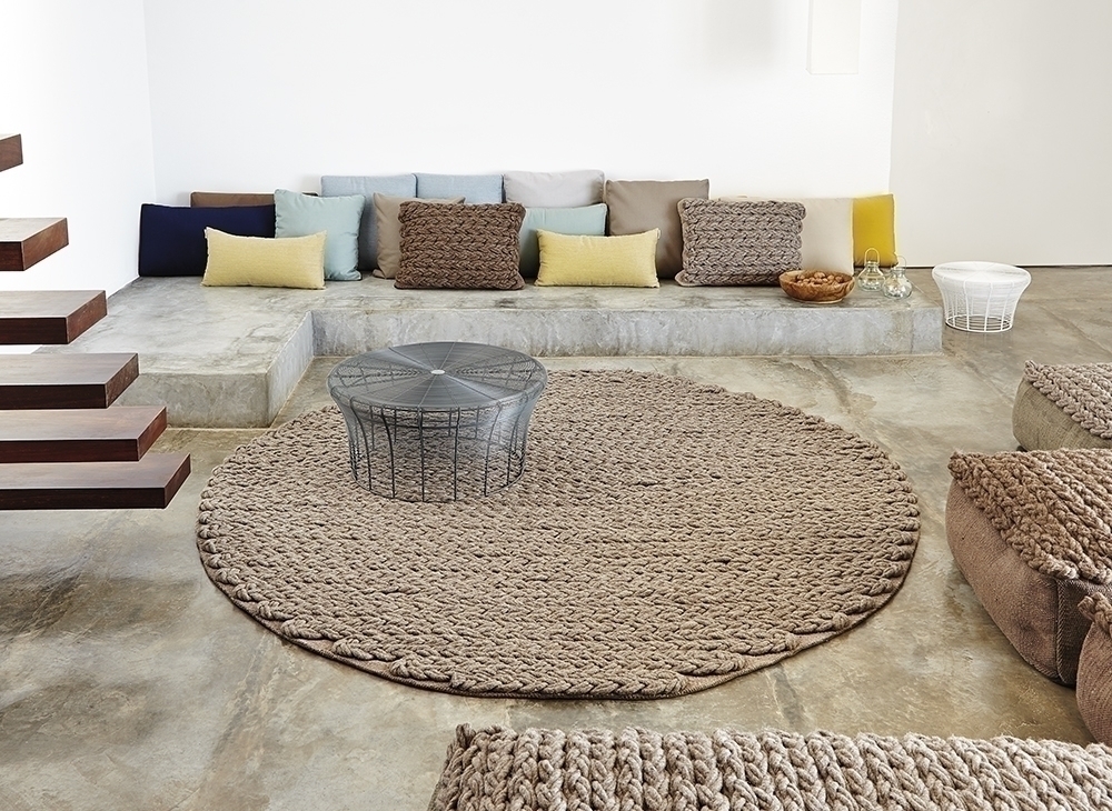 002652 Ковер круглый Beige GAN Trenzas