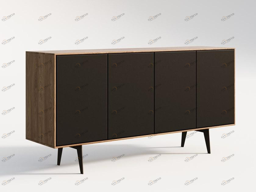 sixay furniture Комод деревянный с кожаными распашными дверцами Finn sun-id-1445651