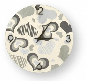 LIGNIS® Настенные часы из инкрустированного дерева Dolcevita love 10.037 / 10.115