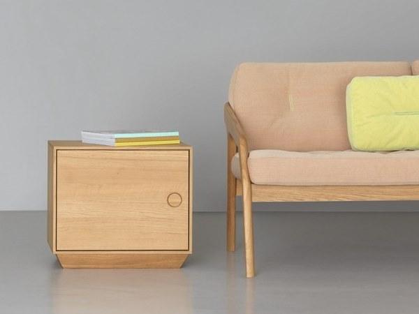 ZEITRAUM Прикроватная тумбочка из массива дерева с ящиками Kin sun-id-1461965 - Вид №3