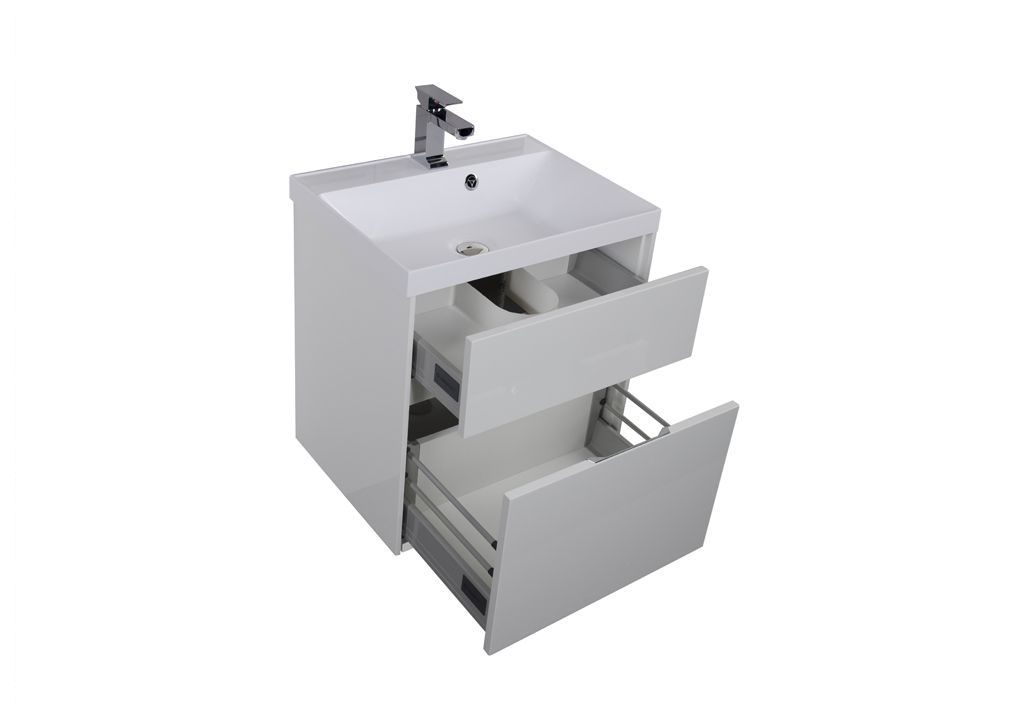 Тумба с раковиной Aquanet Латина 60 белый (2 ящика) 0017993400179393 - Вид №3