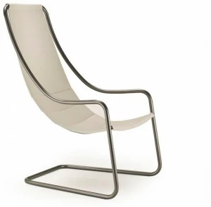 i 4 Mariani Консольное кожаное кресло с подлокотниками Nancy