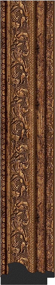 BY 7030 Зеркало в багетной раме - виньетка состаренная бронза 56 mm EVOFORM Octagon - Вид №3