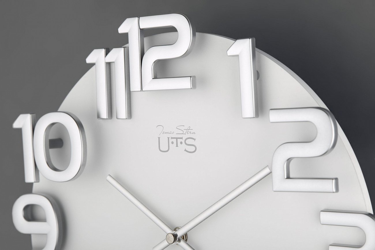 Часы настенные белые Tomas Stern 8045 TOMAS STERN ДИЗАЙНЕРСКИЕ 00-3872750 Белый  - Вид №1