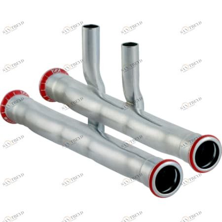 GEBERIT 24002 Крестовина Geberit Mapress из углеродистой стали, для подключения радиатора к подающему и обратному трубопроводу 