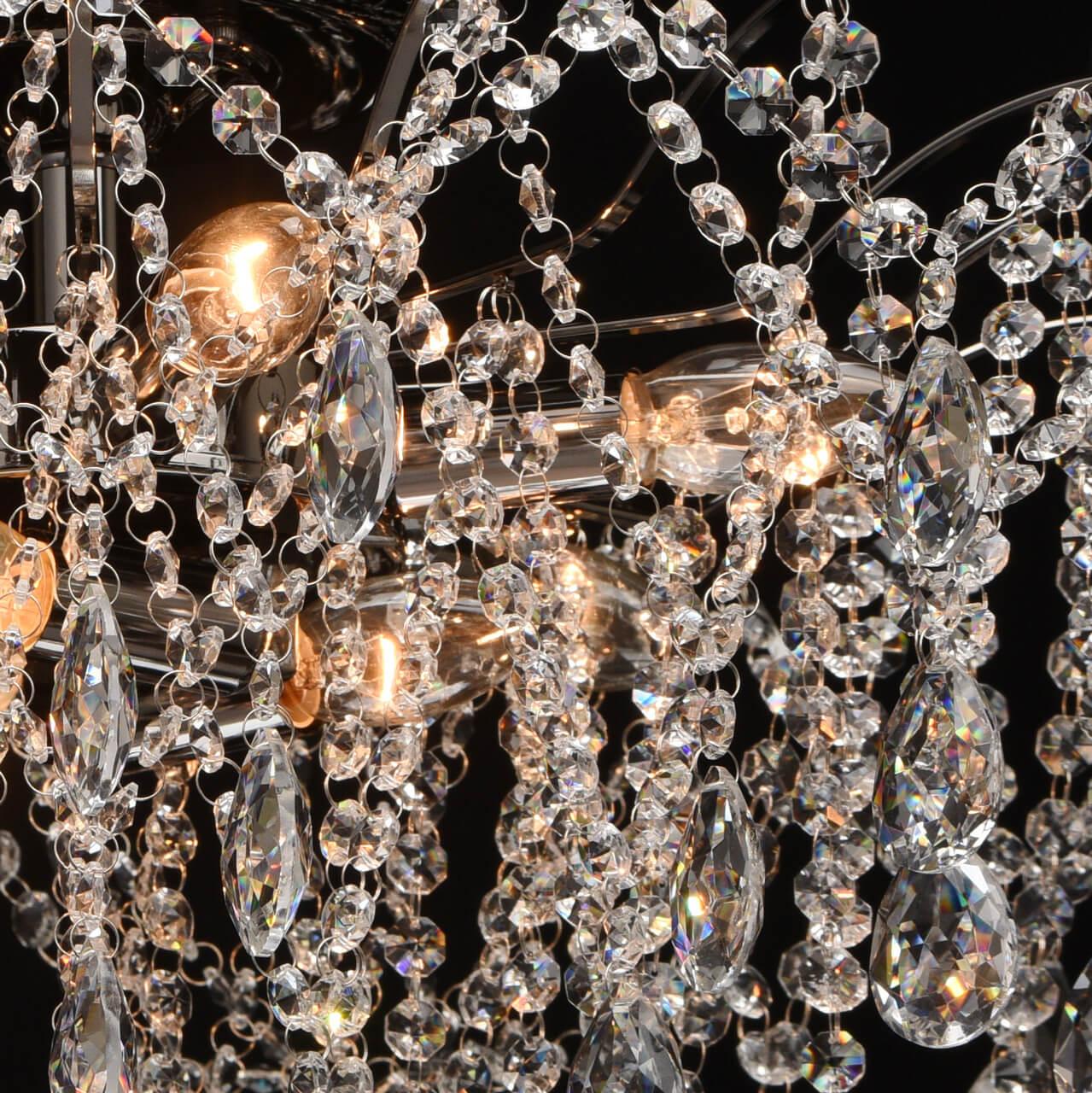 Потолочная люстра MW-Light Бриз 464018809 MW-LIGHT ДИЗАЙНЕРСКИЕ, БРИЗ 220044 Хром  - Вид №3