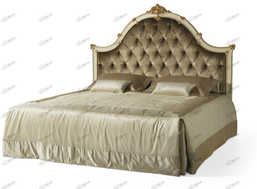 OAK Двуспальная кровать в стиле барокко с тафтинговым изголовьем Galleria sun-id-1353529