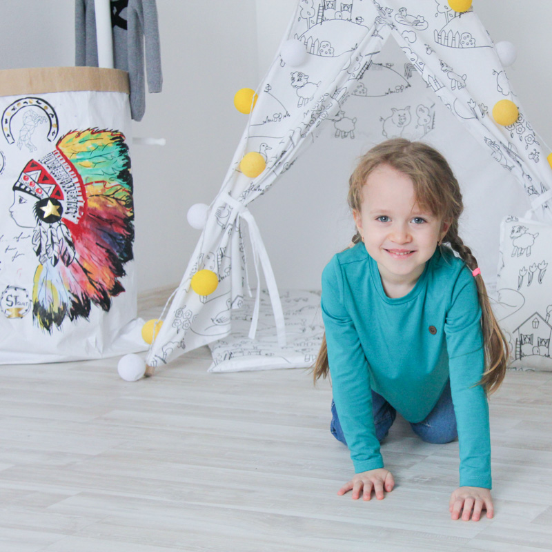 Игровой коврик стеганый под раскраску Painter VAMVIGVAM PAINTER 281568 Серый Santreyd - Вид №5