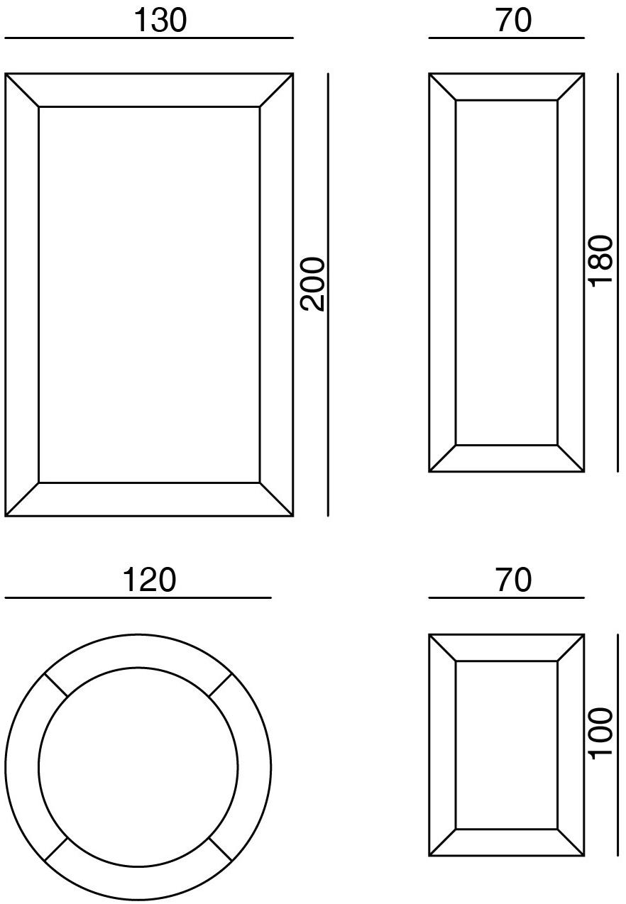 MissoniHome Настенное зеркало в раме sun-id-1492519 - Вид №7