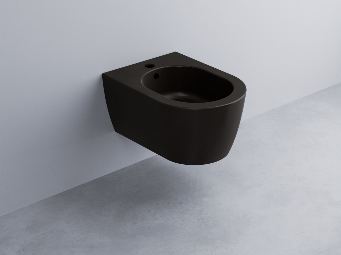 SMBSR-LV Биде подвесное с одним отверстием под смеситель, в комплекте с крепежами Mini 48 cielo Smile Ceramica Cielo