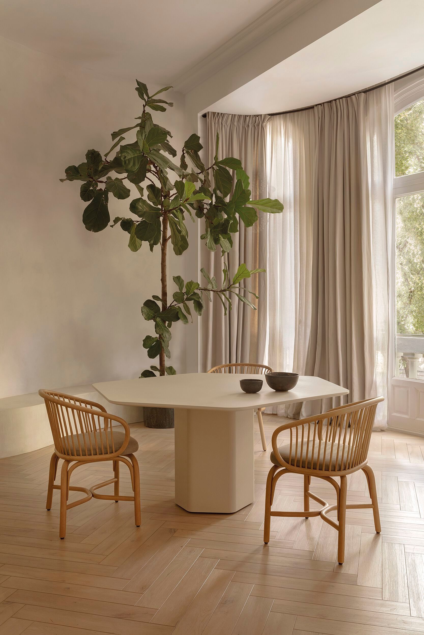 Шестигранный дубовый стол EXPORMIM Talo ARCH-00117120 - Вид №1