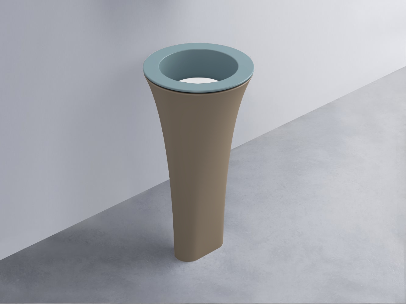 AMLA45-PL+AMPILT-BL+AMCOLT-AN Раковина Amedeo Tondo отдельностоящая cielo Enjoy + Amedeo Ceramica Cielo