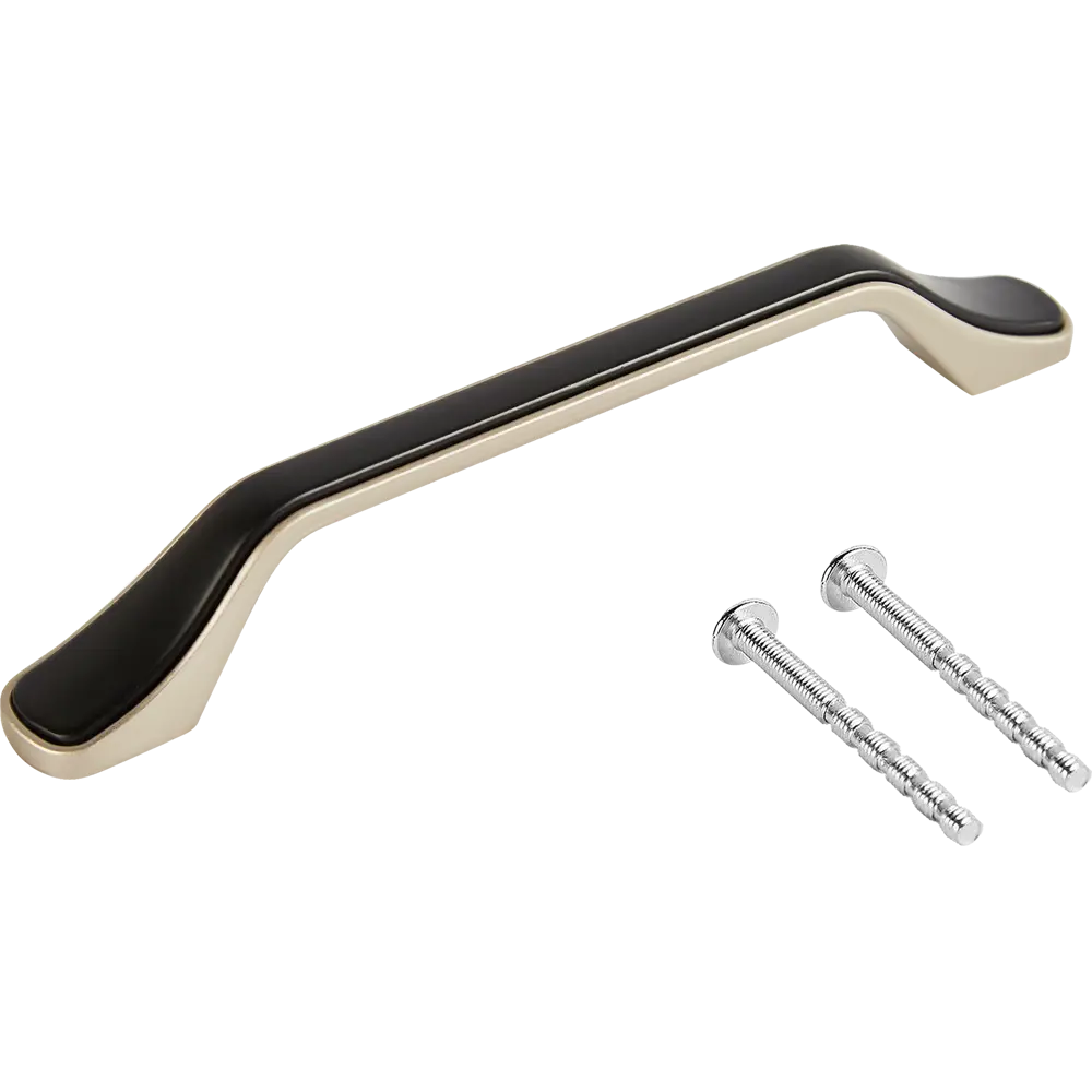 87377501 Ручка-скоба мебельная L4.026 ЦАМ 128 мм цвет никель STLM-1012507 LARVIJ  - Вид №2