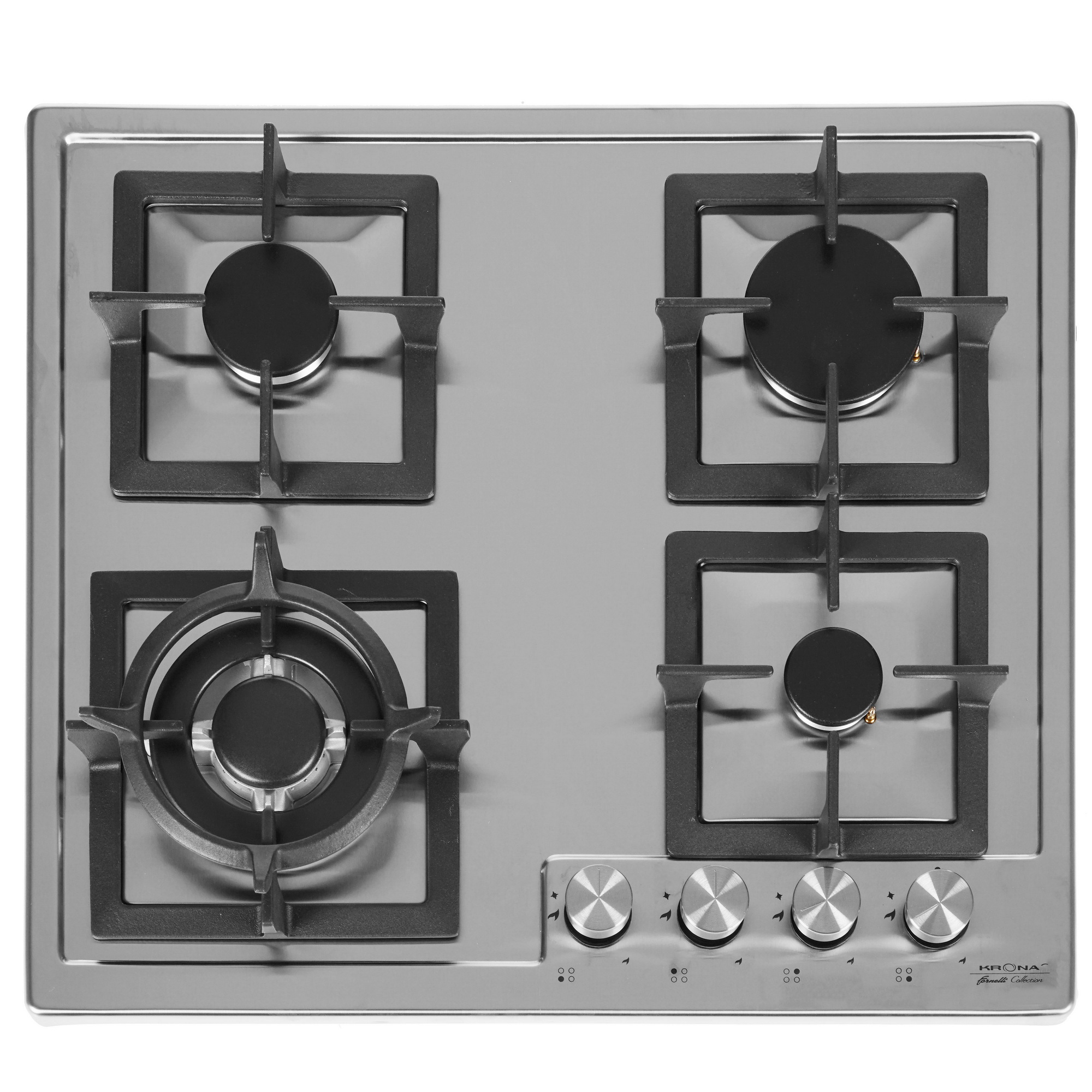 8160808 Газовая варочная поверхность KRONA CALORE 60 IX KRONA1 STDN-0100148