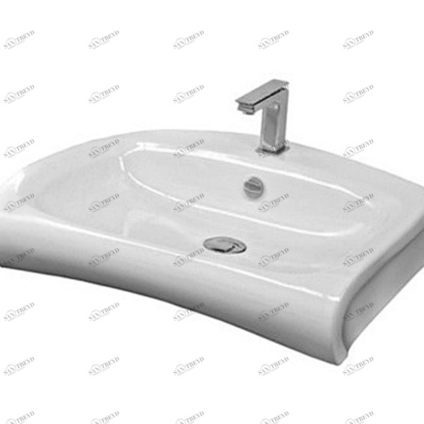 HI16 Подвесная раковина настенная овальная Ceramica Hidra  белая 