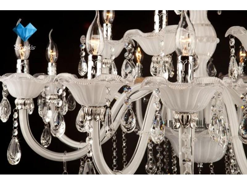 Подвесная люстра Bogates 125/6 Strotskis BOGATES ДИЗАЙНЕРСКИЕ 185799 Белый  - Вид №1