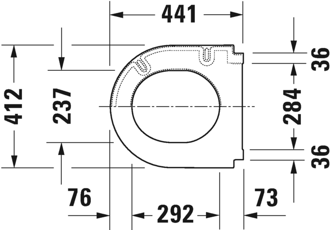 0067710000 Крышка сиденье для унитаза Duravit Starck 3 - Вид №2