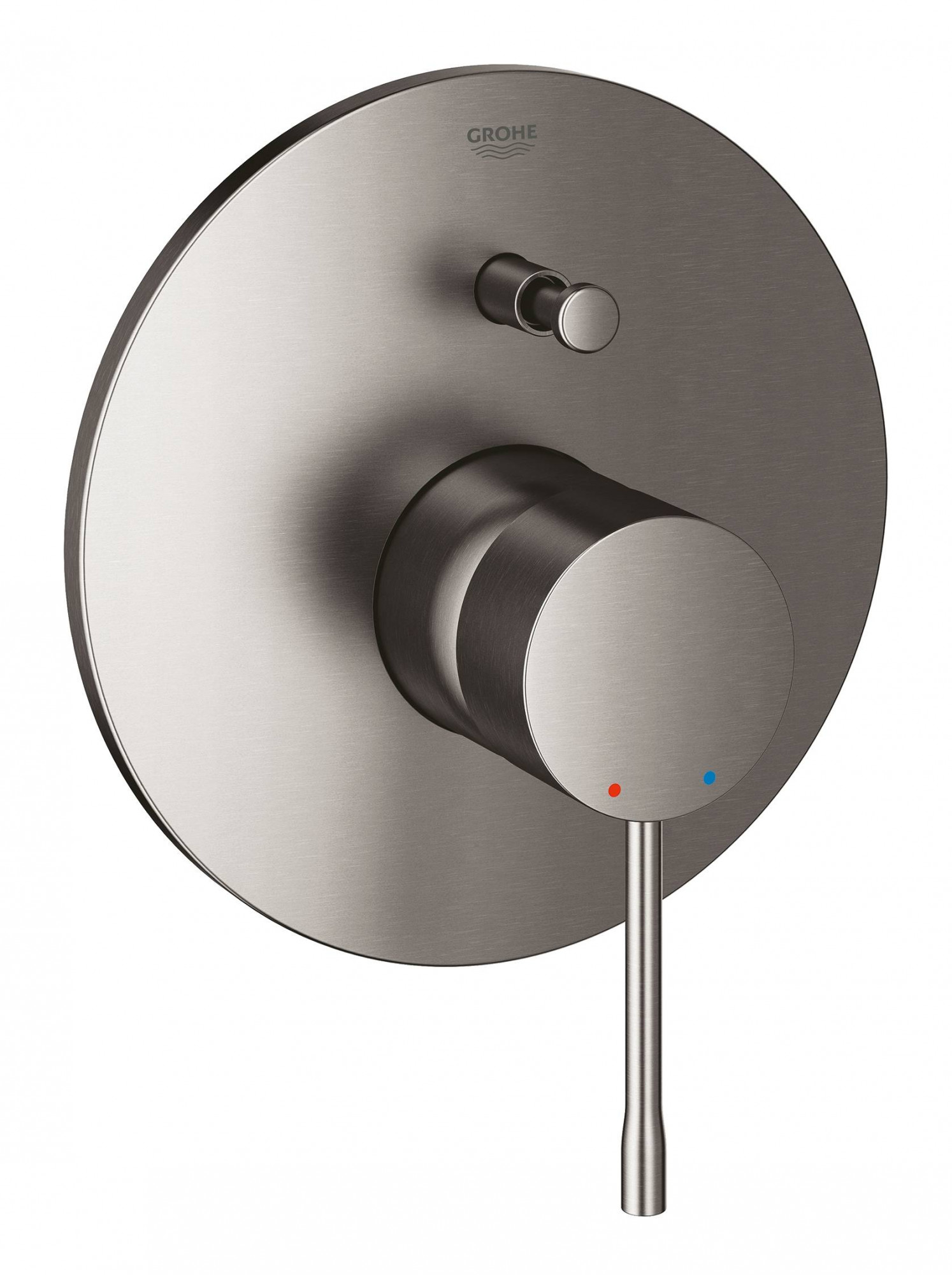 Внешняя часть смесителя для ванны GROHE Essence New, темный графит матовый (19285AL1)