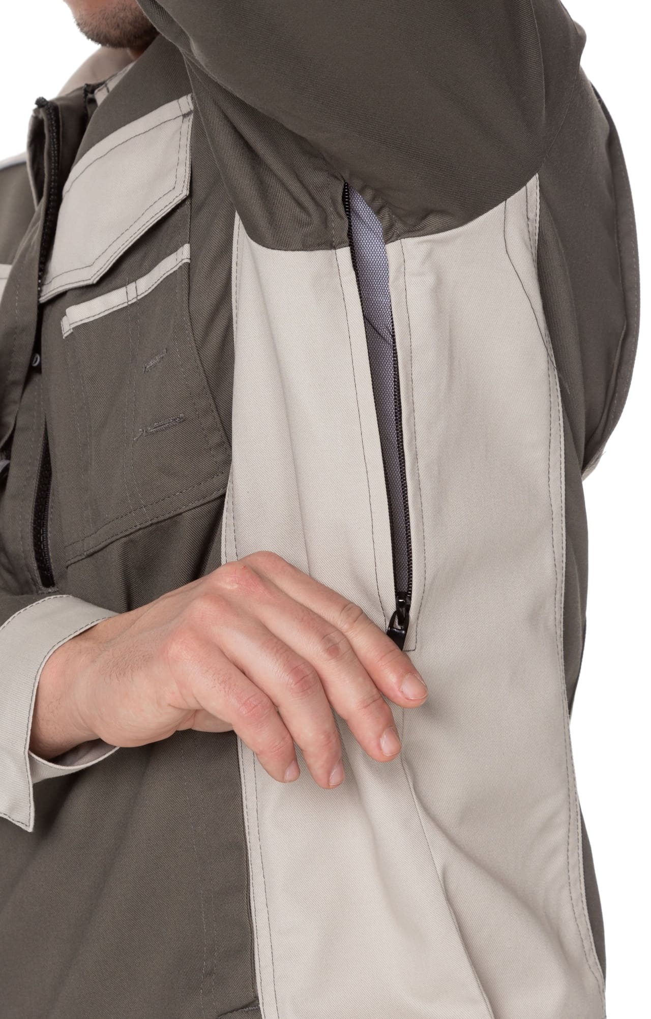 4957098 Костюм  NEW серый хаки с серым песком STATUS  Летняя спецодежда  размер 44-46/170-176  - Вид №16