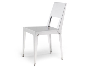 Зеркальный стул из алюминиевого листа