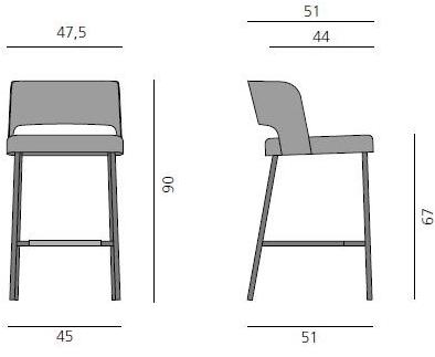 more Барный стул с подставкой для ног Harri sun-id-1429123 - Вид №5