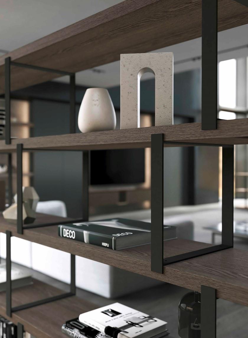 OLIVIERI Отдельностоящий деревянный книжный шкаф sun-id-1436298 - Вид №2