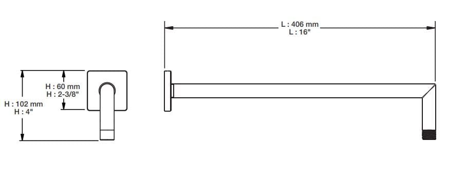 Встраиваемый термостатический набор для ванны с ручным душем BARIL Rec B05 ARCH-00054939 - Вид №7