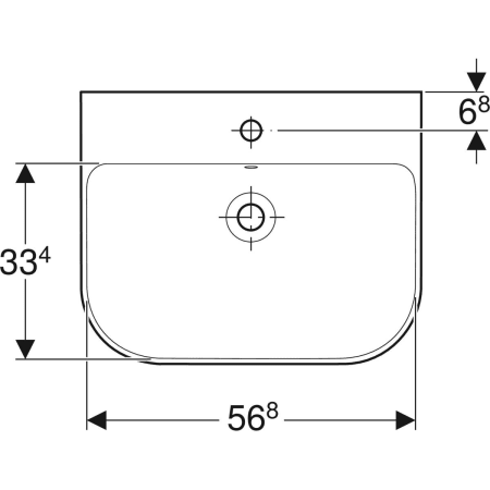 500.248.01.1 Раковина Geberit Smyle Geberit  - Вид №11