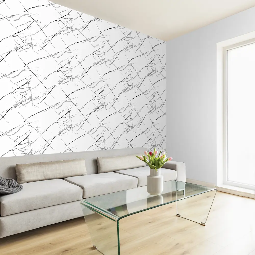 Флизелиновые обои Ateliero Rinaldi - черно-белая классика с текстурой 87904519 STLM-0076115 - Вид №4