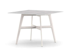 Квадратный садовый стол с керамической столешницей