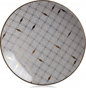 10640845 Lenox Тарелка закусочная Lenox "Трианна.Узоры" 23см (дымчатая) Фарфор