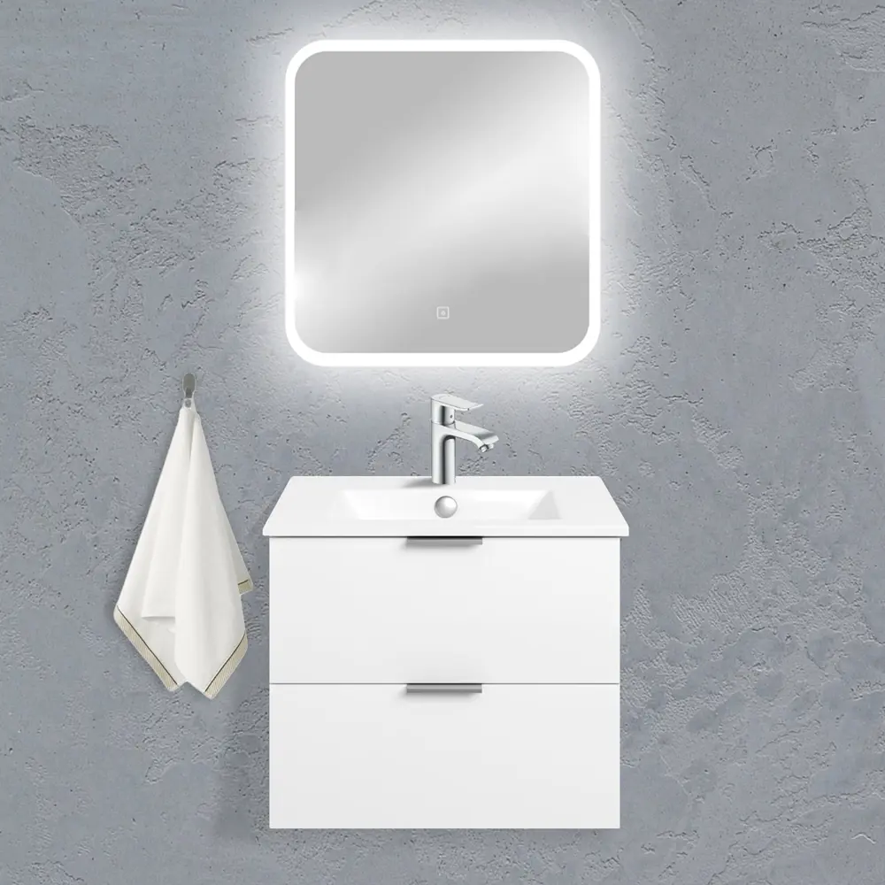 Зеркало Santreyd Light с LED-подсветкой и сенсорным управлением 60×60 см 89180045 STLM-0079571 - Вид №8