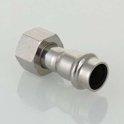 VTi.908.I.001804 Пресс-фитинг из нержавеющей стали с накидной гайкой Valtec 18 мм х 1/2"  - Вид №5