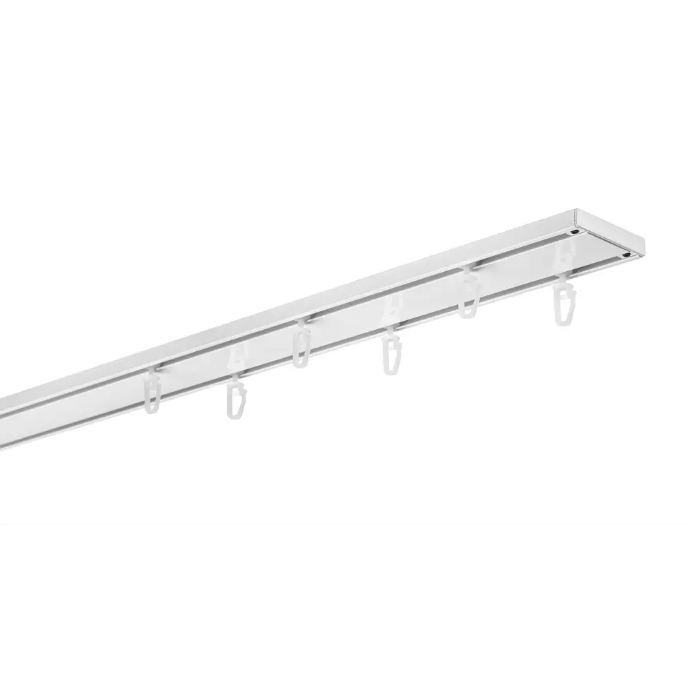 Шинный карниз в наборе двухрядный Atlant 200 см металл белый АРТ-ДЕКОР STLM-2210386