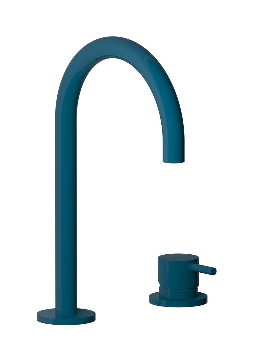 Смеситель для раковины на 2 отверстия WE ARE IB co394bl Blue Garda Colore