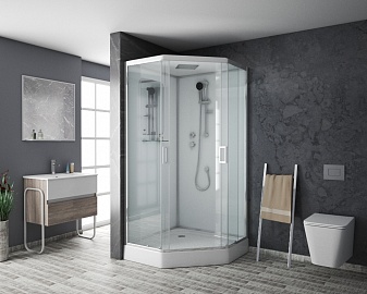 Душевая кабина NG-6001-D (900х900х2200) Santreyd NG-6001-01D