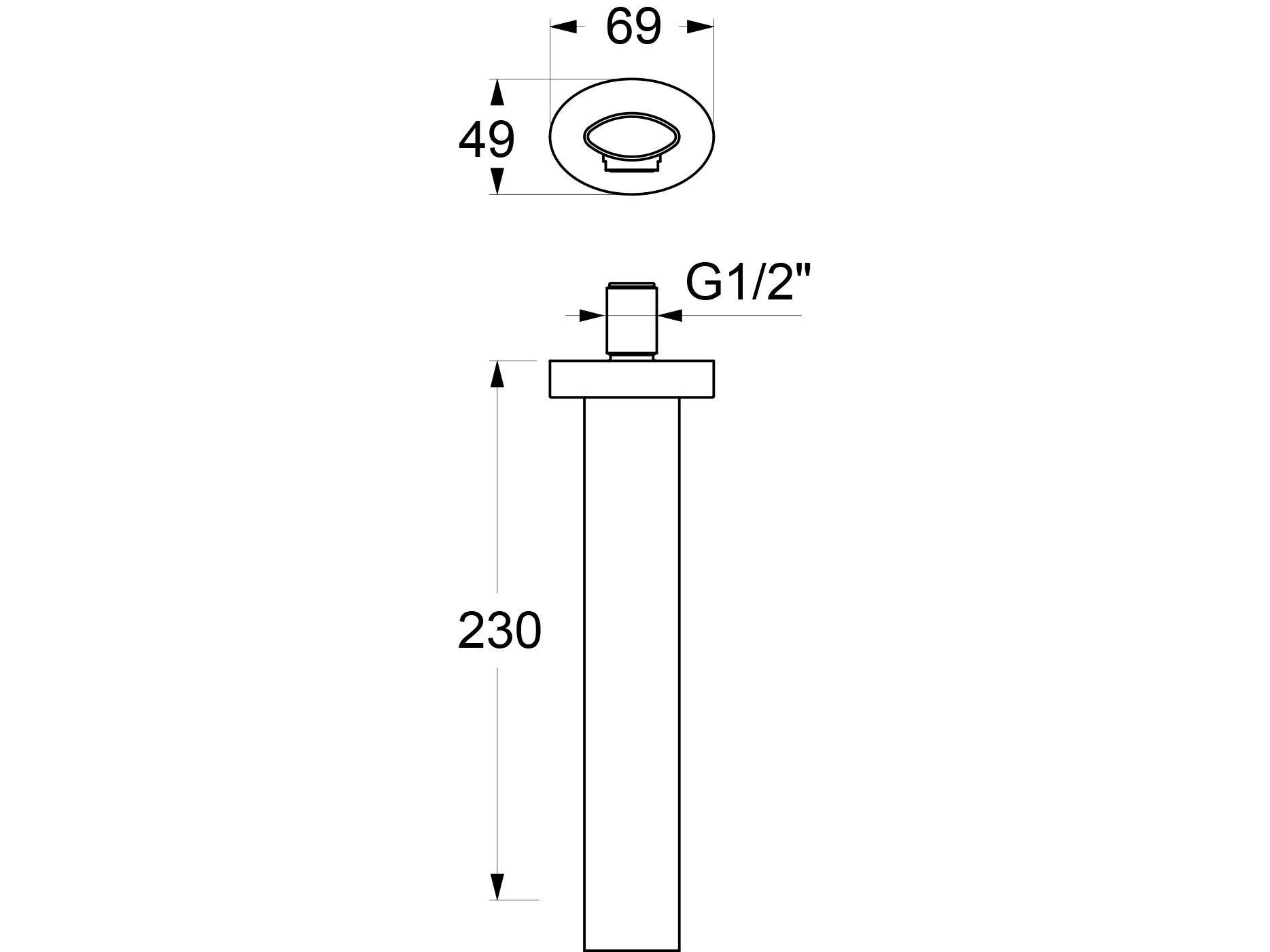Дозирующий носик для настенного умывальника GUGLIELMI RUBINETTERIE AG ARCH-00026517 - Вид №1