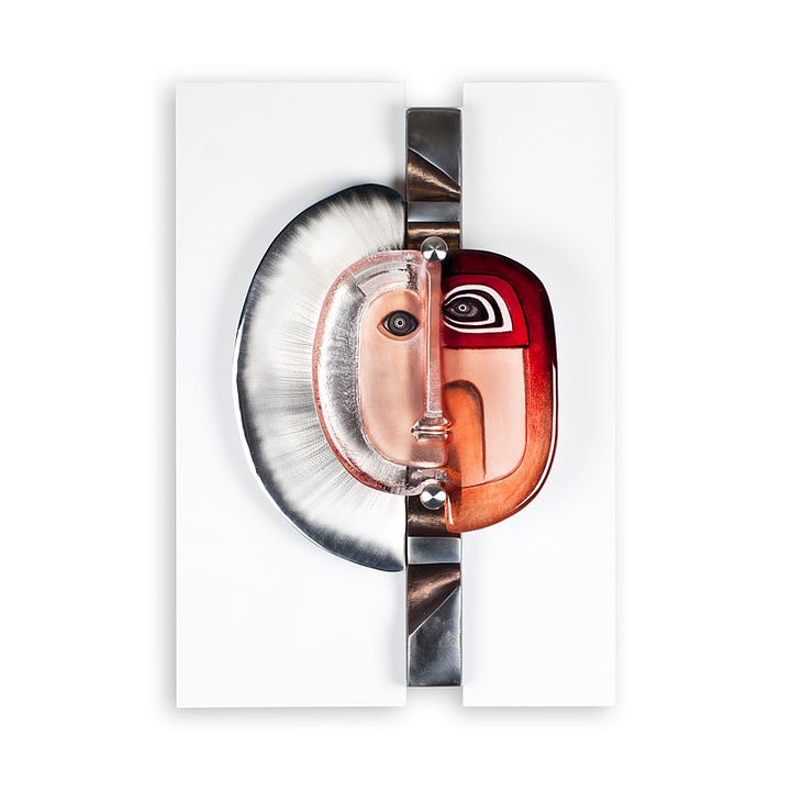 68081 Панно "Идео", красное/оранжевое, 400/570 мм Maleras 