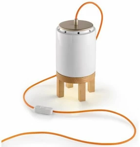 FERROLUCE Настольная керамическая лампа отраженного света Mateca C992