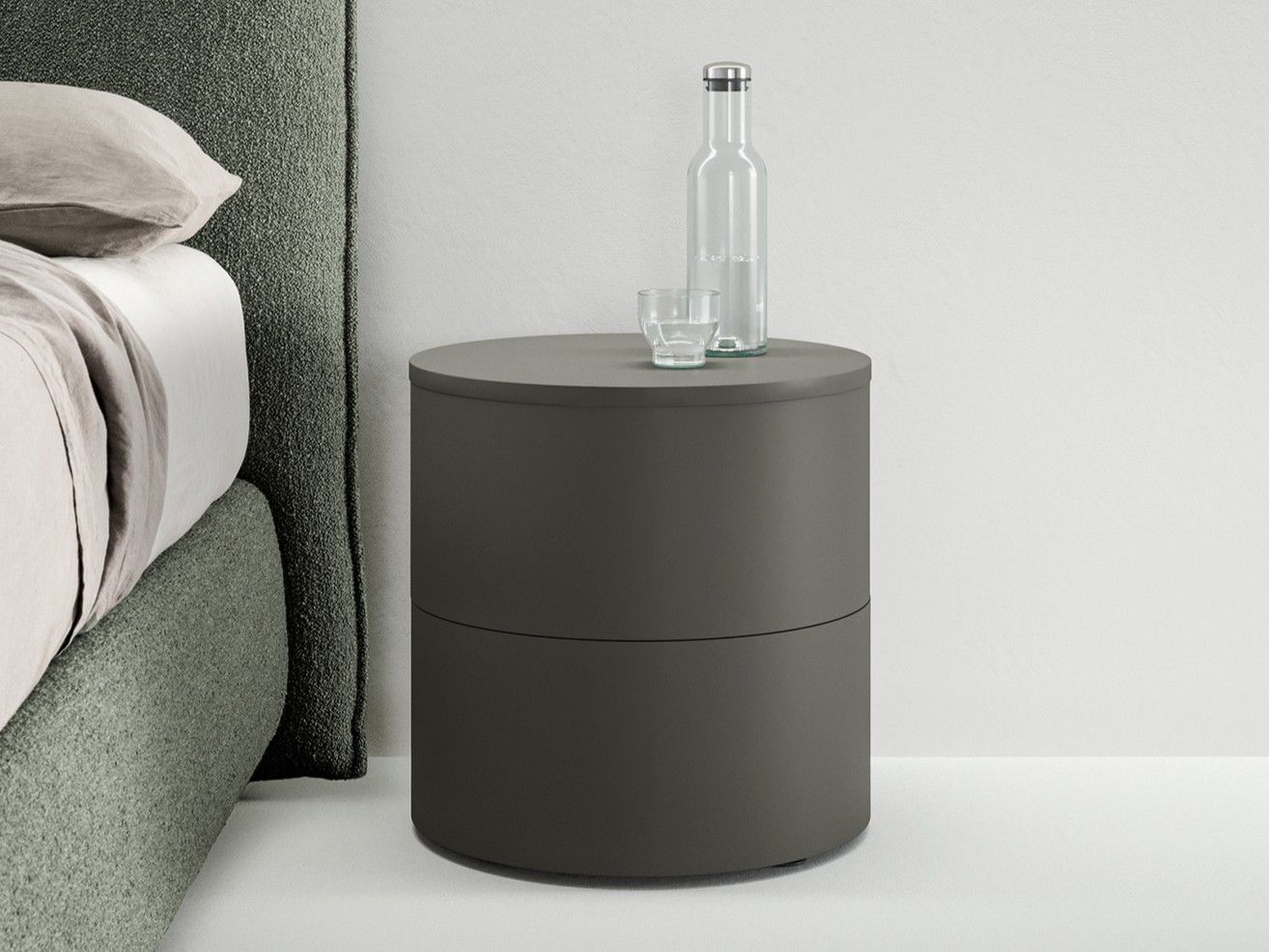 Деревянная круглая тумбочка Caccaro ANELLO ARCH-00038960