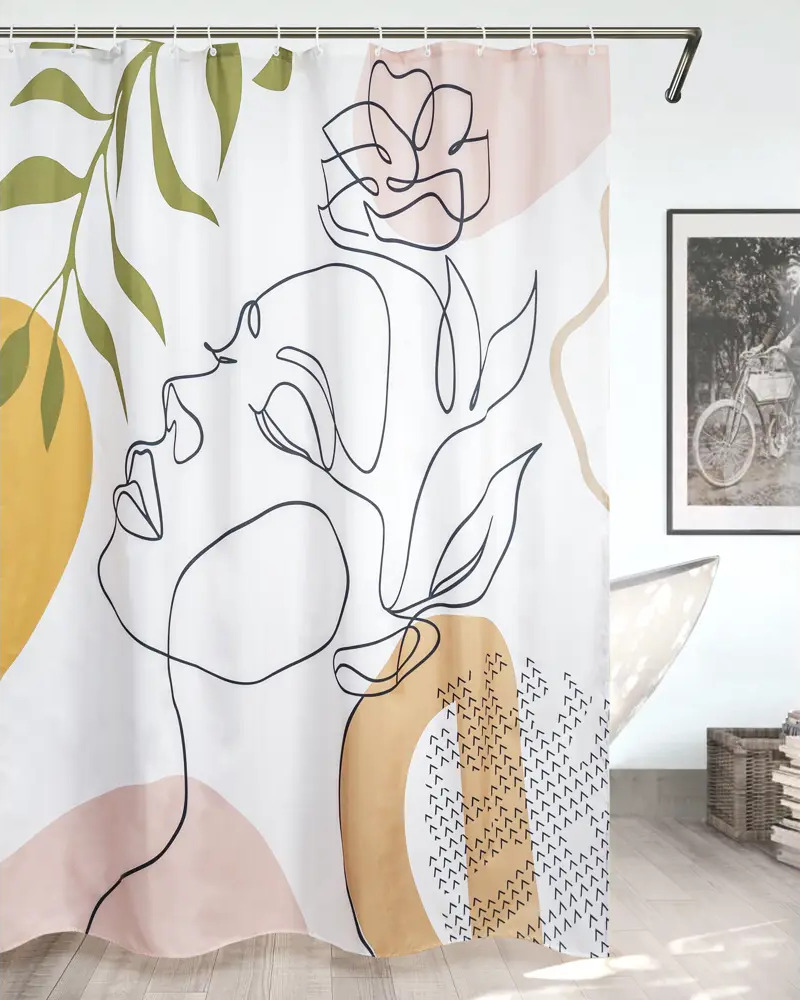 Штора для ванной BATH PLUS Amaze Art с изысканным рельефным узором 89362282