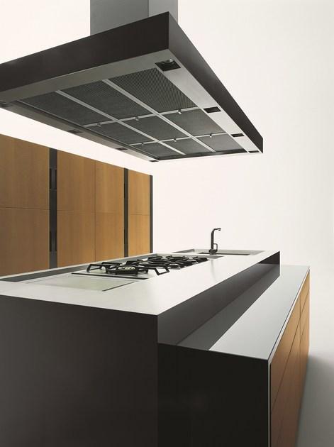 Strato Cucine Кухня с островом из стали и дерева Mg sun-id-1373192 - Вид №1