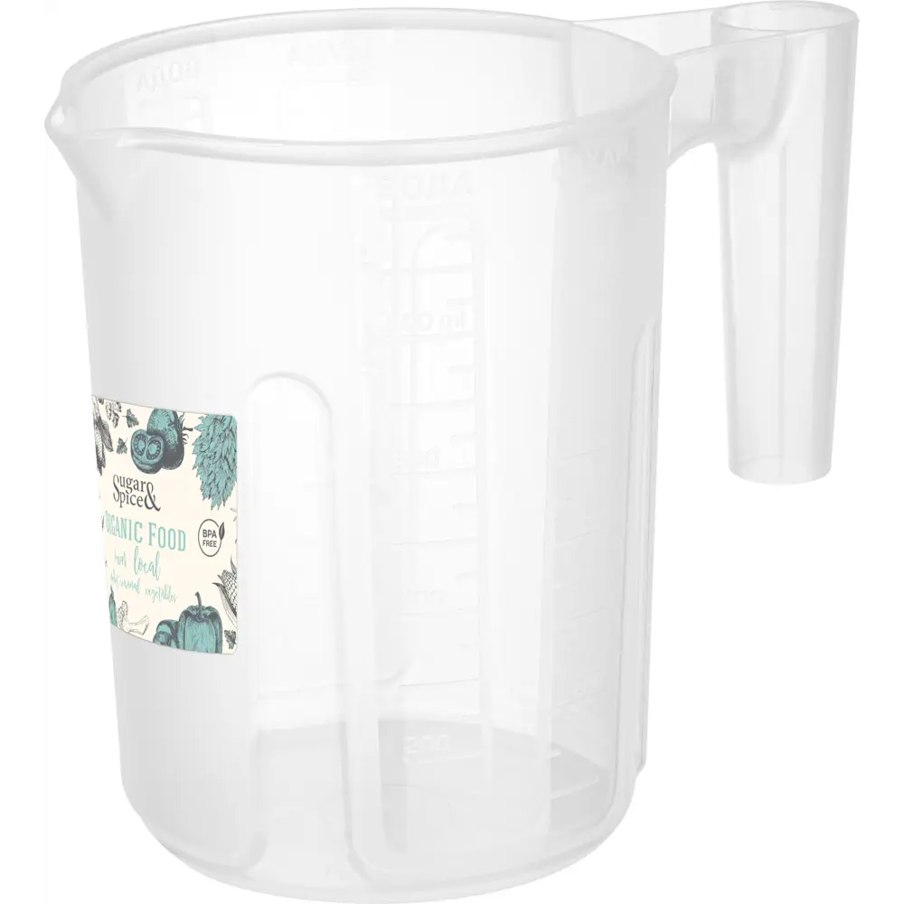 Кувшин мерный Organic Food 1.5л прозрачный SUGAR&SPICE STLM-2175582
