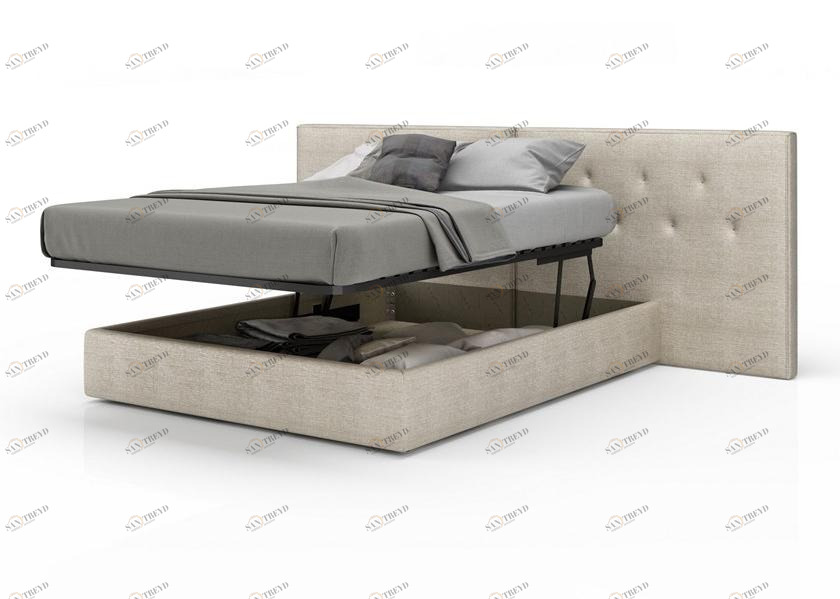 Huppé Кровать-контейнер из ткани с обитым изголовьем Encore 3949ust HUPPE