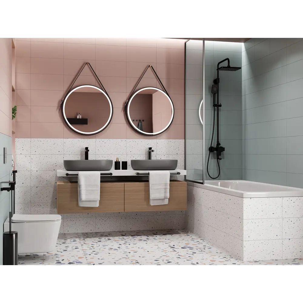 KREAFORTA Mersey Mono — настенная плитка мятного цвета 20×40 см 89405703 STLM-1570675 - Вид №9